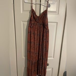 Large flowy bandana spaghetti step dress